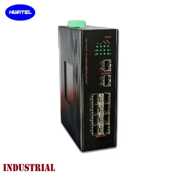 10 port gigabit SNMP Pavyko INDUSTRIAL ethernet tinklo optinio tinklo jungiklis centru HWATEL ubiquiti networks lc fiber jungiklis