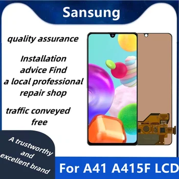 100% Bandymo Originalus Samsung Galaxy A41 SM-A415F A415 LCD Ekranas Jutiklinis Ekranas skaitmeninis keitiklis Asamblėjos atsarginės Dalys