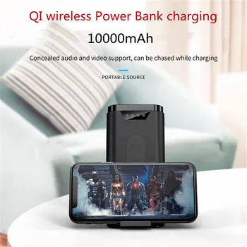 10000mAh QI Bevielio PowerBank Įkroviklio VIVO Xiaomi Nešiojamų Galia Banko Kroviklis, Skirtas 