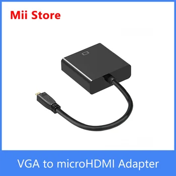 1080P VGA į MicroHDMI adapteris su garso išvesties prievadas Tinka RaspberryPi 4 