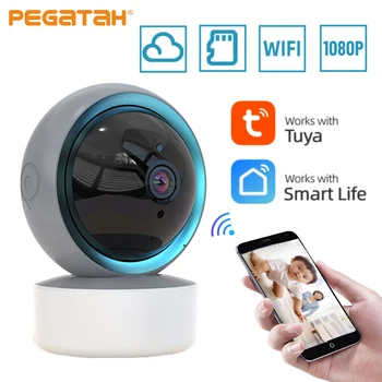1080P Wifi Tuya Stebėjimo Kamerą Belaidžio Smart Home Video Stebėjimo, IP Kamera, Naktinio Matymo, 2-Way WiFi Audio Baby Monitor