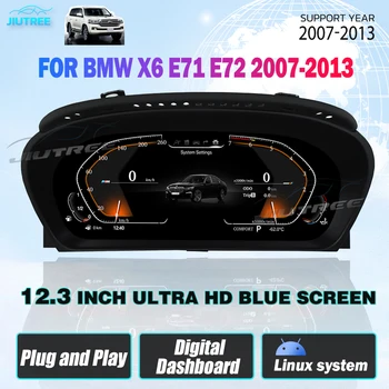 12.3 Colių LCD Priemonės Indikatorius Skaitmeninis Grupių BMW X6 E71 E72 2007-2013 M. Automobilio prietaisų Skydelyje Spidometro Skydelis Linux Sistema