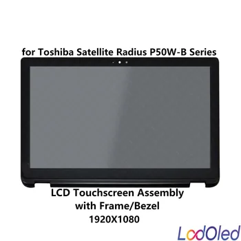 15.6 FHD LCD Touchscreen skaitmeninis keitiklis Asamblėjos Toshiba Satellite Spindulys P50W-BST2N01 1920X1080 30 Kaiščių 60 Hz