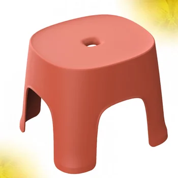 1PC Multi-naudoti Plastiko Kėdė Anti-slip Mažas Išmatų Bateliai Dėvėti Išmatose Vonios kambarys Mažos Taburetės Namų (Raudona)