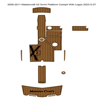 2006-2011 Mastercraft X2 Plaukti Platforma Kabinos Padas Valtis EVA Putų Tiko Grindų Kilimėlis Pagrindo Klijai SeaDek Gatorstep Stiliaus Grindų