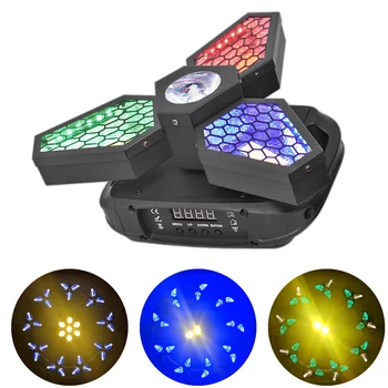 200W Mini LED Klevo Lapų Retro Šviesos RGBW Judančios Galvos, LED Apšvietimas Scenos Šviesos Geras Šalims DJ Disco Vestuvių Dekoravimas