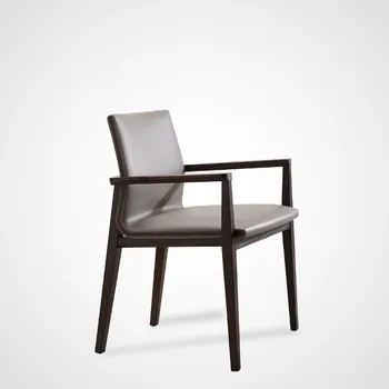 203Solid medžio valgomojo kėdė studijų knygą kėdės atlošo kėdės Dizainerio fotelis italijos šviesos prabanga komercinės mediniai derybų cha