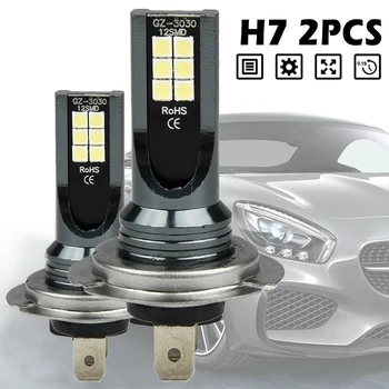 2VNT H7 110W 12V Automobilio LED Rūko Žibintų Lemputės Rinkiniai HID 6000K Canbus Klaidų Apšvietimas Ryškus, Automobilių Lemputės Priedai
