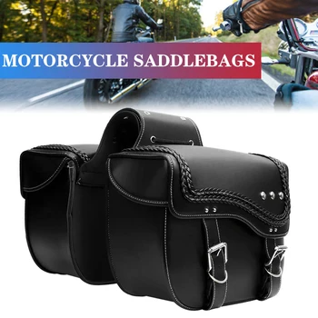 2X Motociklo Saddlebag Pusėje Bagažo Saugojimo Krepšys Įrankis Raukčio Balno Pagalvių Vandeniui Už Suzuki/Yamaha/Honda