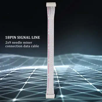 3Pcs 18Pin Signalo Kabelį 2X9 Smeigtukai Miner Prisijungti Data Kabelis Antminer S9 S7 L3 Mašina,Ryšių Tarpai 2mmx155mm