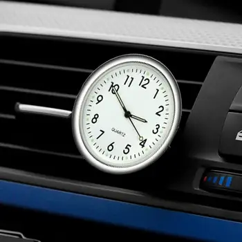 4 Spalvų Mini Automobilių Laikrodis Noctilucent Universaliųjų Skaitmeninių Žiūrėti Prietaisų Skydelio Ventiliatorius, Kvarciniai Laikrodžiai Auto Ornamentas, Automobilių Reikmenys