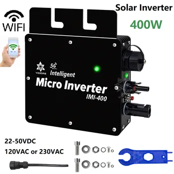 400W, Dėl Tinklelis, Kaklaraištis, Saulės Kolektorių Smart Micro Keitiklio MPPT Vandeniui IP65 Su integruota 