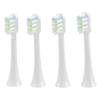 4Pcs Pakeisti dantų šepetėlį Vadovai V1X3/X3U X1/X3/X5 Elektriniai Dantų Šepetėliu Vadovai, Balta