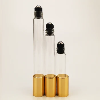 500pcs 10ML Aišku roll ant ritinio butelių eteriniai aliejai roll-on daugkartiniai kvepalų buteliuko dezodorantas konteineriai su DHL nemokamai