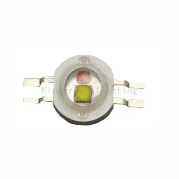 50X Aukštos kokybės 2W dviejų spalvų high power led lemputė karoliukai Raudona + Balta / Geltona + Balta led šviesos soure nemokamas pristatymas