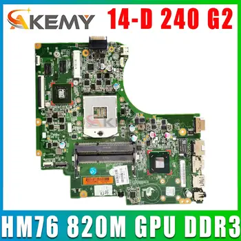 747263-001 747263-501 Mainboard HP 14-D 240 246 G2 nešiojamojo kompiuterio pagrindinę plokštę Su HM76 Geforce 820M GPU DDR3 100% bandymo darbai