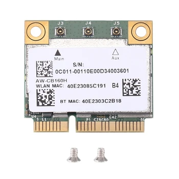 802.11 AC 1300Mbps WIFI Bevielio ryšio WIFI, BT 4.0 Mini PCI-E Card Wi-fi 