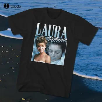 90S Bootleg Laura Palmer T-Shirt Juoda Marškinėliai Vyrams Užsakymą Aldult Paauglių Unisex Skaitmeninis Spausdinimas Tee Marškinėliai Kūrybos Juokinga Tee