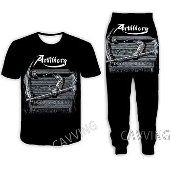 Artilerijos Grupė 3D Spausdinimo Atsitiktinis marškinėliai + Kelnės Bėgiojimo Kelnės Kelnės Kostiumas Drabužius Moterų/ Vyrų Rinkiniai, Kostiumą Drabužių