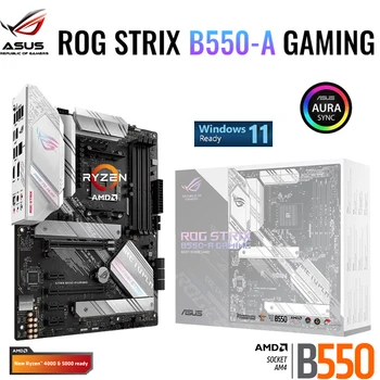 ASUS ROG STRIX B550-ŽAIDIMŲ AM4 Plokštė AMD Ryzen 3 DDR4 128 GB PCI-E 4.0 M. 2 B550 Placa-mãe AM4 ATX Desktop Mainboard Naujas