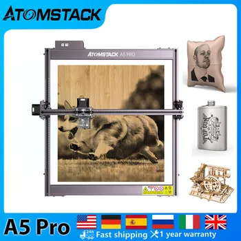 ATOMSTACK A5 Pro 40W Laser Cutting machine Metalo, Medžio, Akrilo Pjovimas 100W CO₂ Lazerio Poveikis CNC Desktop 