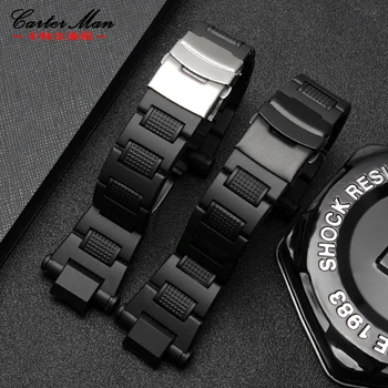 Aukštos kokybės watchband už GW-A1100FC GW-A1000 plastiko dirželis vyrų laikrodžio apyrankė