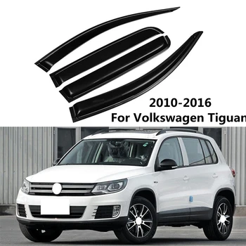 Automobilių Akrilo Lango Kreiptuvas Saulės Skydelis, Lietus Gurad Slim Liejimo Apdaila Markizės Prieglobstį Volkswagen VW Tiguan 2010-2015 m. 2016 m.