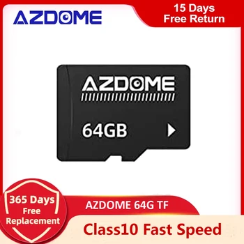 AZDOME 64GB TF Kortelė AZDOME Brūkšnys, Kamera, Automobilio Kamera Automobilio DVR Adapteriai 10 Klasė
