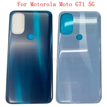 Baterijos Dangtelis Galinių Durelių Atveju Būsto Motorola Moto G71 5G Galinį Dangtelį su klijuojamas Lipdukas Remontas, Dalys