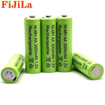 Baterijų rechargeables, pré-chargées, 1.2 V AA 3000 mAh NI-MH