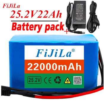 Batterie Ličio-jonų 6s4p 24V 22ah 18650, 25.2 v 22000mAh Supilkite Vélo électrique, Avec Chargeur Inclus