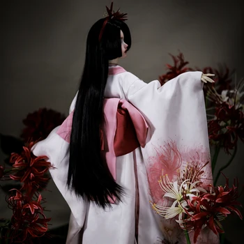 Bjd Doll Medžiaga Manjusaka Suknelė Kimono Blythe 27cm OB27 45cm SDGR SD16 Pasirinktinis Dydis