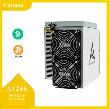 Blockchain Bitcoin ASIC Miner Kanaane Avalonminer 1246 90 93th BTC Mašina Su 3420W 3534W PSU Įtraukti