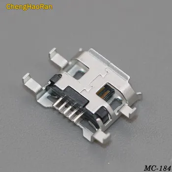 ChengHaoRan 10vnt Micro USB Jungtis sunkiųjų plokštė B tipo 5pin 0.72 mm garbanoti pusė Moterų Jack Mobile Mini USB remontas