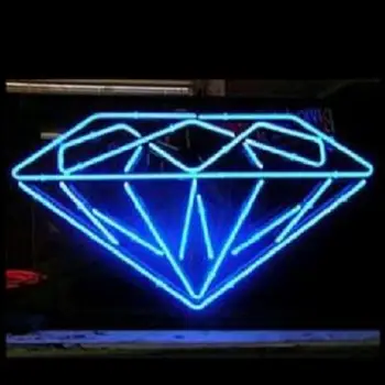Custom Diamond Stiklo Neoninės Šviesos Ženklas, Alaus Baras