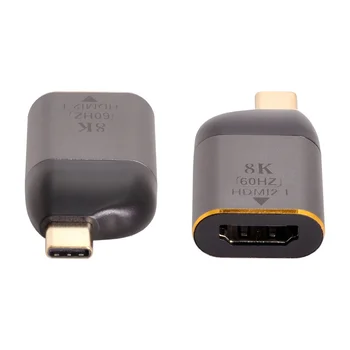 CYDZ USB4 USB-C Tipo C Šaltinis Moterų HDMI 2.0 Ekrano 8K 60HZ 4K UHD HDMI Male Stebėti Adapteris