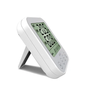 Daugkartinio įkrovimo Baterija, Temperatūros Ir Drėgmės Jutiklis Patalpų Termometras Su Drėgmėmačiu LCD Ekranas