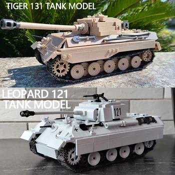 Didelis Tigras Karalius Tank vokiečių Tankas antrojo Pasaulinio Karo Sunkusis Tigras, Leopardas Karinės Serija Vaikams Asamblėjos Žaislų Kūrimo Bloko Modelis