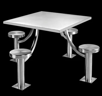 didmeninė valgyklos stalas ir kėdė vandal įrodymas, nerūdijančio plieno 4 asmuo, stalas ir kėdė
