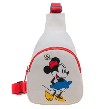 Disney Mickey Mouse Crossbody Krepšys vaiko Pečių Maišą, Berniukai ir Mergaitės Motinos Maišelis Mielas Animacinių filmų Drobės Vaikų Monetos Piniginėje
