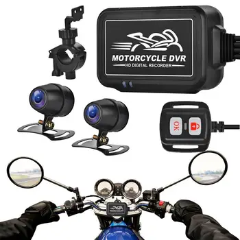 Dviračių Dual Camera Sporto Filmavimo Kamera 150 Laipsnių Plataus Kampo Motociklo Kamera Naktinio Matymo Dual 1080P Priekinio Ir Galinio vaizdo Kamera, DVR