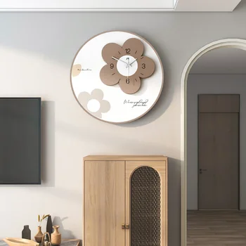 Gėlių laikrodis sieninis laikrodis kambarį mados namų kūrybos laikrodis modernus minimalistinio sieniniai išjungti sienos žiūrėti sprogimo stilius