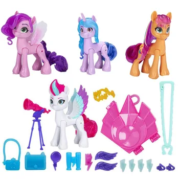 Hasbro My Little Pony Lėlės Cutie Ženklas Zipp Izzy Kablys Saulėtas Figūrėlių, Kolekcines, Mergaitės Žaisti Namuose Žaislą Dovanų