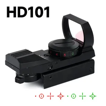 HD101 Red Dot Akyse Holografinis Medžioklės Riflescope Reflex 4 Tinklelis Taktinė Optika taikymo Sritis Tinka 20mm Geležinkelių, Oro Pistoletas