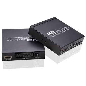 HDMI Į HDMI Suderinamus Konverteris Coaxia Audio Video Konverteris HD Video Konverteris, skirtas Nustatyti-BOX Grotuvas, HDTV, DVD Žaidimų Konsolės