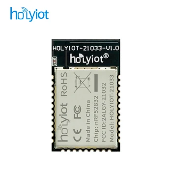 HOLYIOT nRF52832 WS Bluetooth 5.0 itin mažas energijos suvartojimas modulis, MIKROSCHEMOS, antenos, FCC, CE sertifikuota