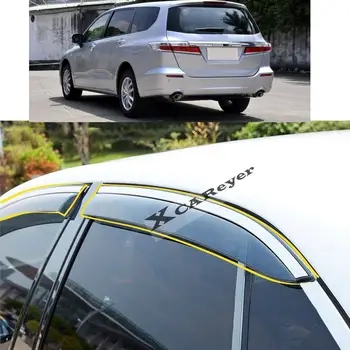 Honda Odyssey RB3 2009-2010 m. 2011-2012 m. 2013 m. 2014 m. Automobilio Lipdukas Stilius Plastikinių Langų Stiklo Vėjo Skydelis Lietaus/Saulės Guard Ventiliacijos