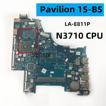 HP Pavilion 15-BS Nešiojamojo kompiuterio motininė Plokštė, LA-E811P N3710 CPU. GPU 520 2G DDR3 928643-601 100% TESE,