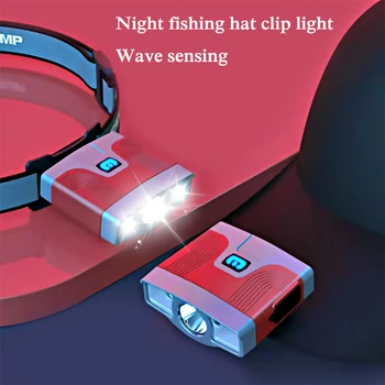 Indukcijos Įrašą Bžūp Šviesos Tipas-C Įkrovimo ir SPINDULIŲ Judesio Jutiklis LED Žibintai Bžūp Įrašą Naktį Žvejybos Žibintas priekinis žibintas atsparus Vandeniui