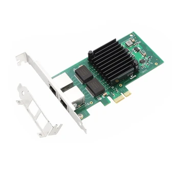 Intel I350-T2 2 Prievadai PCI-E Gigabit ethernet Card PCI Ethernet Adapter 1000Mbps Remti Windows 98se